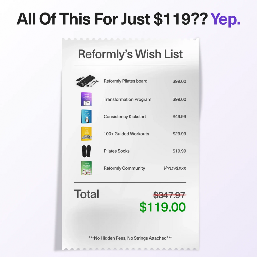 Reformly Pilates Board + 60-Day Transformation Program