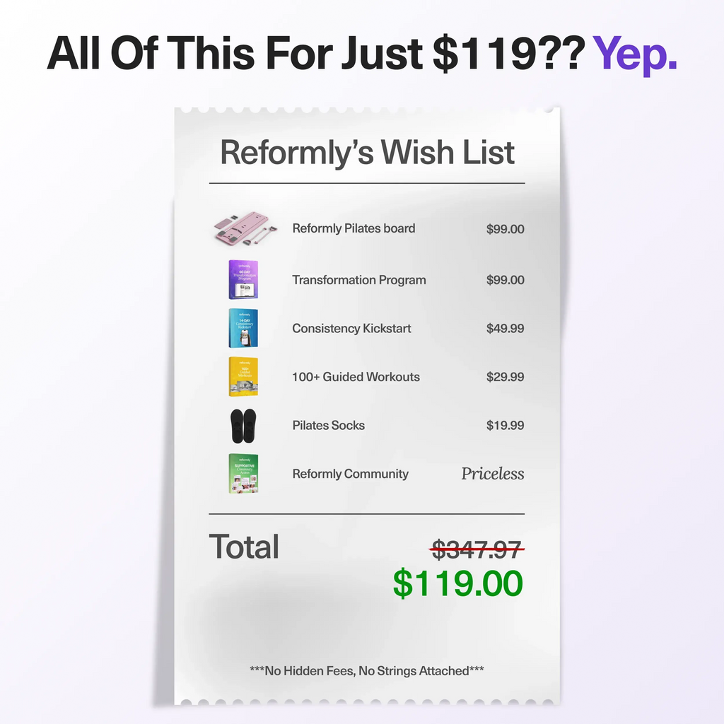 Reformly Pilates Board + 60-Day Transformation Program