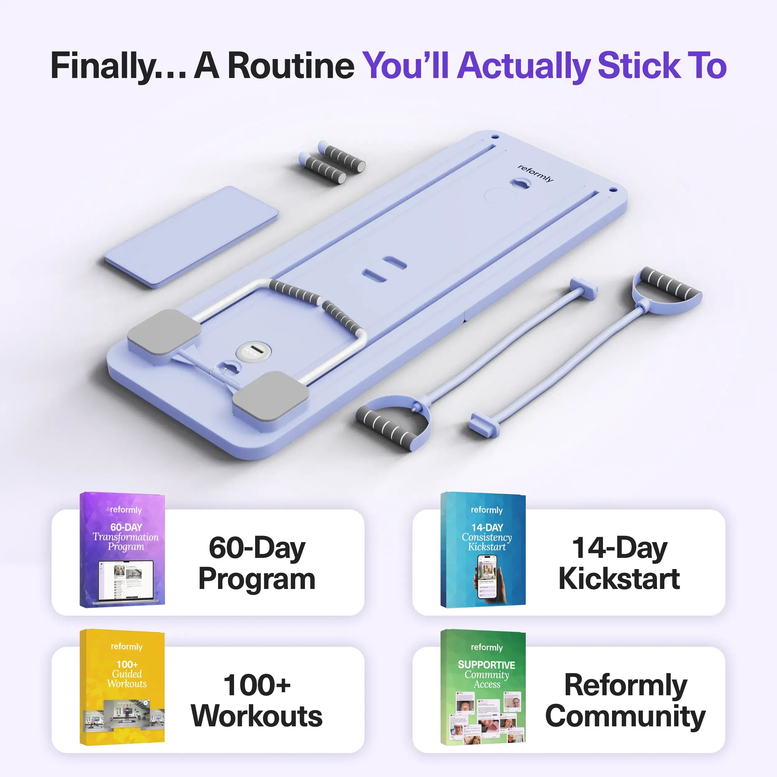 Reformly Pilates Board + 60-Day Transformation Program